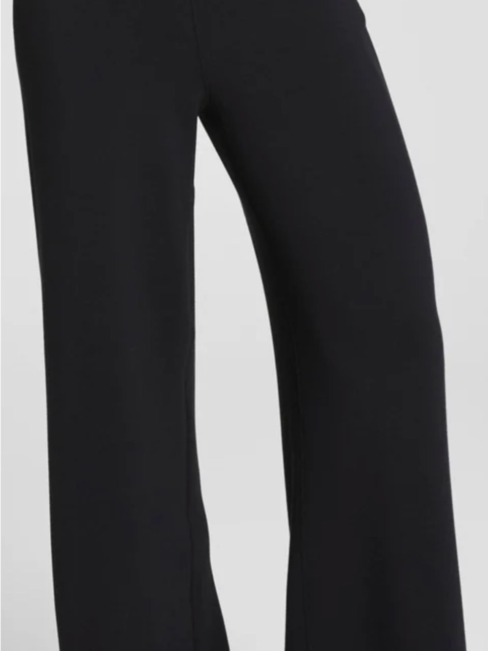 SPANX Black Wide Leg Knit Pull-On Pants - Picture 2 of 5